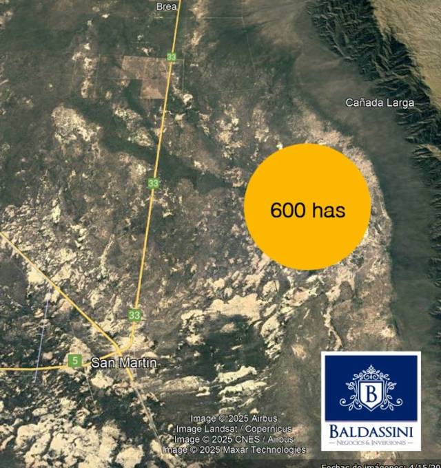 Campo de 600 has en San Martín - Catamarca - Ideal pasra desarrollo deproyecto de energía solar