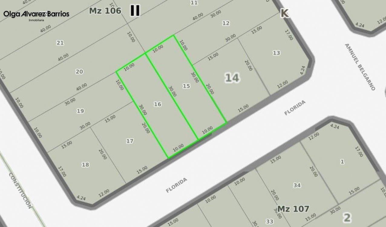 Lote o Terreno en Venta Bristol de Miramar. Estado Muy Bueno. Apto Crédito