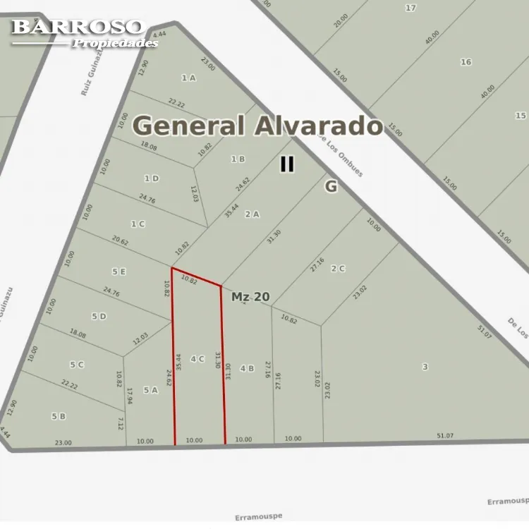 Lote o Terreno en Venta Parquemar de Miramar. Estado Excelente.