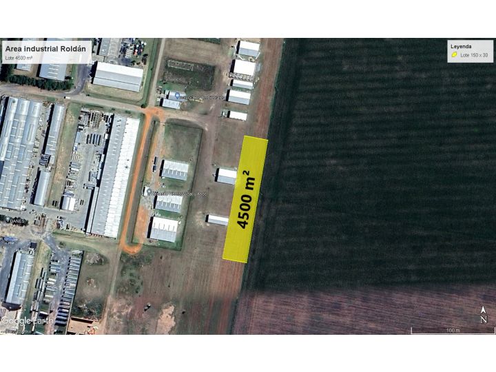 Lote en Venta 4.500 m2 -  Zona Industrial,  Roldán
