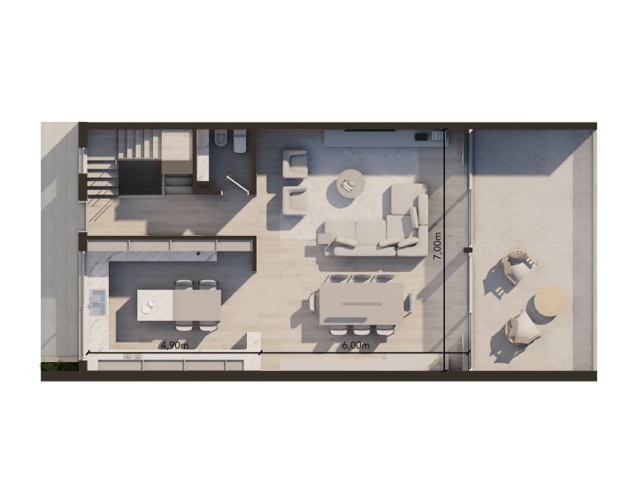 CARRASCO M - Triplex con vista al río y terraza!
