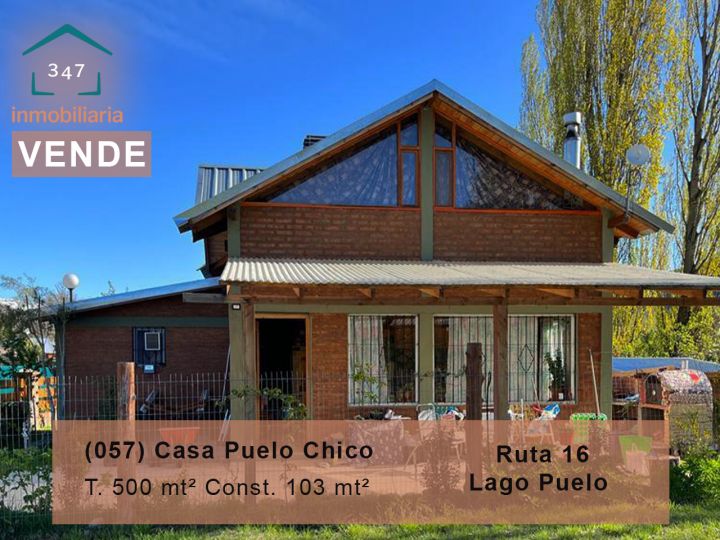 (057) LAGO PUELO (Loteo Puelo Chico - Centro) Casa de 103mtrs2