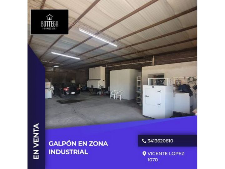 Galpón en zona industrial