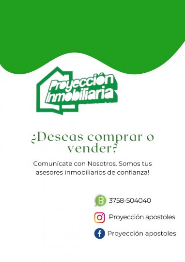 SE VENDE CASA EN APOSTOLES, MISIONES