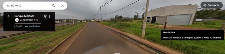 Vendo importante terreno sobre Ruta 12 km 12 cercano a la Saladita Garupa