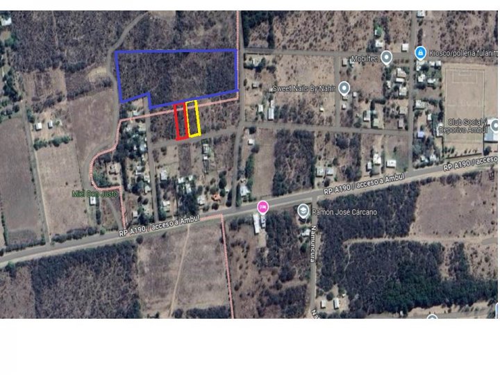 A POCOS KM DE CURA BROCHERO - AMBUL - LOTES DE 1000 M2 Y OTRO DE 14600