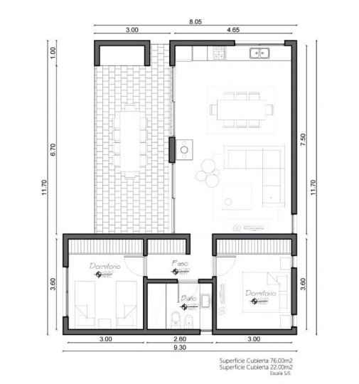 Casas quinta 3 ambientes - Piscina privada - Colonia Suiza, Baradero